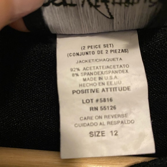 Positive Attitude Dress with Jacket-12 black - Picture 4 of 13